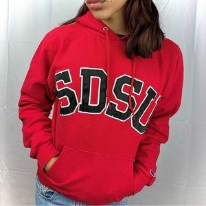 Vintage SDSU Champion Hoodie XS red and black
San Diego State university